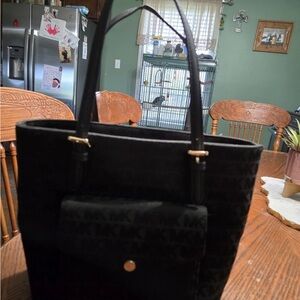 Michael Kors Black Monogram Tote